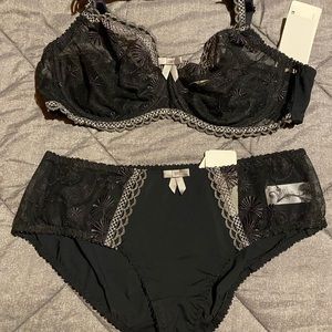 Vanity Fair Vienne Bra and Panty set, 38C, M, NWT